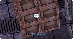 Pile of gunpowder
